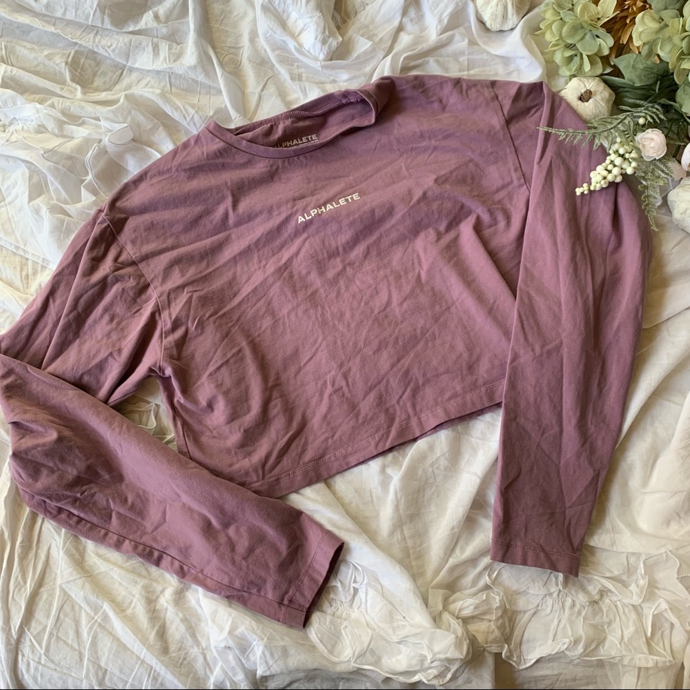 Alphalete Long Sleeve Crop Top
